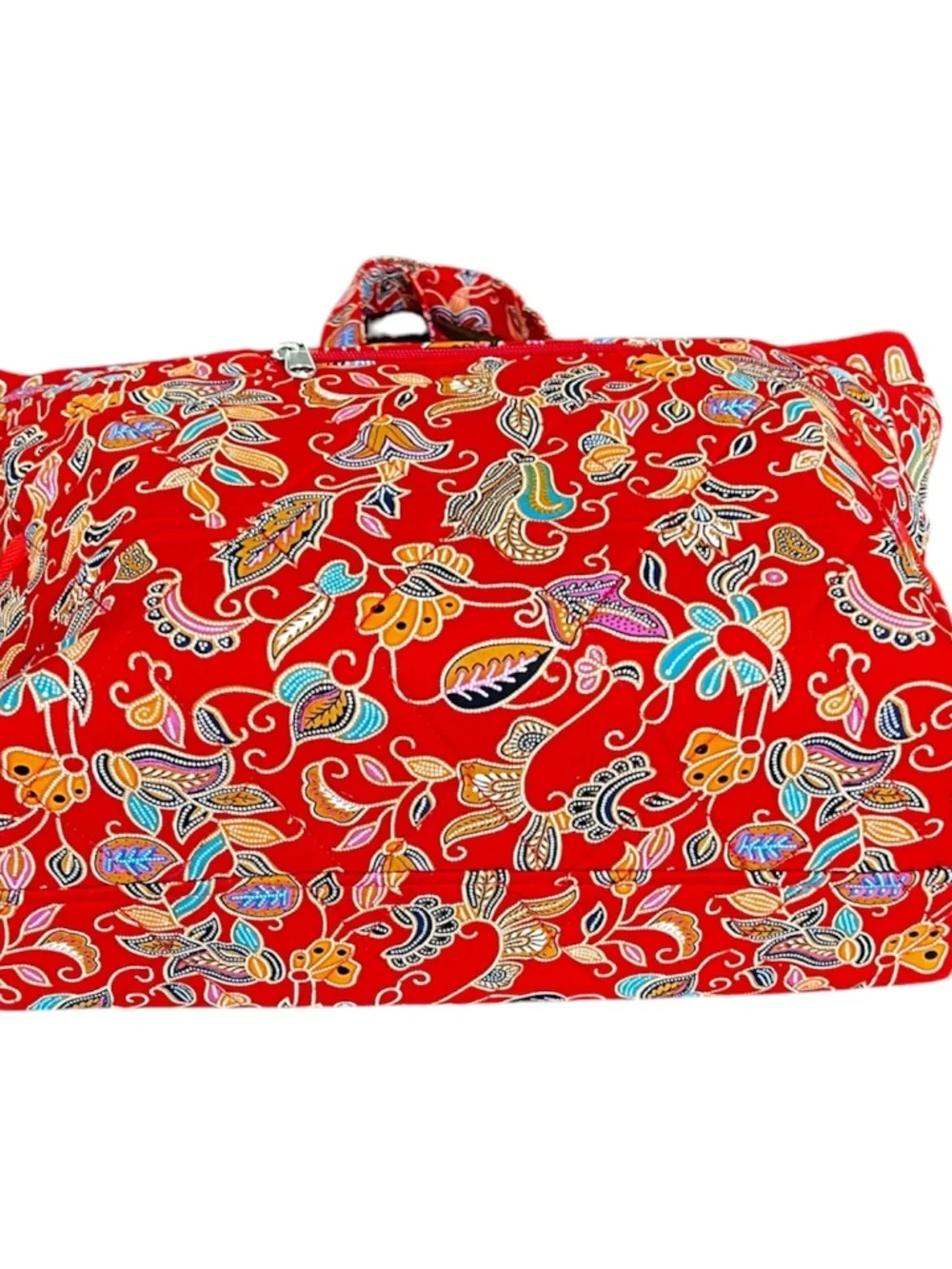 Lestari Singapore Batik Women Red Tote Bag
